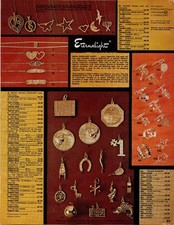 Eternalight Takro Vintage 1960s Gold Jewelry Magazine Ad Print Full Page picture