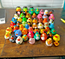 Large Lot of Rubber Ducks Jeep Mixed Themes Holiday Animals Characters 52 Pieces picture