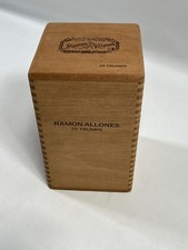 Vintage Ramon Allones Square Spanish Cedar EMPTY Cigar Box EUC picture