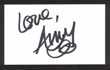 Amy Winehouse British Singer Musician Original Signed Autograph 3x5 Index Card picture