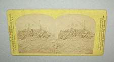 Old antique vtg 1870s Tip Top House Mt Washington NH Stereoview Photo Card Nice picture