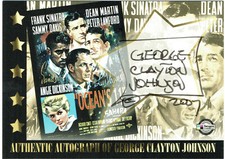 Classic Vintage Movie Posters Autograph Card GJA George Clayton Johnson picture