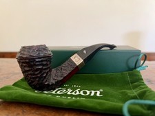 Peterson Ireland Estate Pipe SHERLOCK HOLMES HANSOM Sterling Silver Band W/Box picture