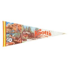 Vintage Knott's Berry Farm California Felt Souvenir Pennant 30