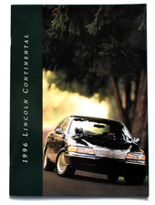 ORIGINAL 1996 LINCOLN CONTINENTAL SALES BROCHURE ~ 28 PAGES ~ 9.25