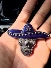 Skull Sombrero ICE challenge coin picture