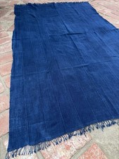 Vintage African Indigo Denim Mossi Mudcloth 65” L x 41” W Textile | No. 110 picture