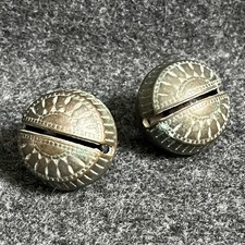 Antique Crotal Bells Rattle Bronze ? Brass ? Lot of 2 Small Patina Working READ picture