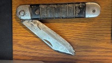 Vintage WW2 U.S.N. Pilots Folding Survival Knife (United G.R. Mich) picture