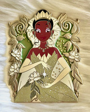 Disney Princess Tiana 4”x3” JUMBO Fantasy Pin on Pin by Timeless Frames LE60 picture