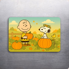 3x 2 Vintage Peanuts Charlie Brown Halloween Snoopy Fridge Refrigerator Magnet picture