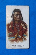 1888 N2 ALLEN & GINTER - CHIEF JOSEPH NEZ PERCES - ORIGINAL CARD picture