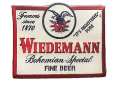 Vintage Wiedemann Fine Beer Sew Patch 7 1/2