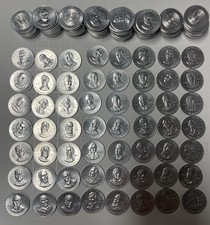 Vintage Over 130 -  1968 Shell Gas Station Mr President Game Coins - Duplicates picture