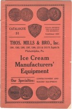 Thos. Mills & Bro., Inc. Ice Cream Manufacturers' Equipment Catalogue 31 ca 1899 picture