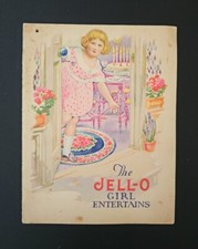 Antique 1915s The JELL-O Girl Entertains Recipe Story Book Art By Rose O'Neill picture