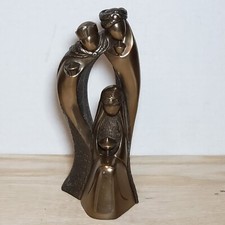 Vintage Genesis Fine Arts Heredities Cast Bronze Three Wise Men Nativity Ireland picture