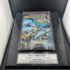 DC Batman #500 (1993) Bob Kane Signature Knightfall W/COA picture