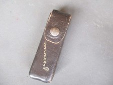 Vtg LEATHERMAN Leather Belt Pouch, Early, 4 inch picture