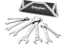 Duratech Super-thin Open End Wrench Set, Sae, 8-Piece, Including 1/4