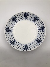 Espana Variance Block Bidasoa Spain 44 Soup Bowl Blue And White 8.25” Retired picture