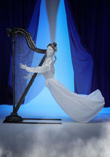 Fun Costumes Celeste the Restless Ghost Harp Animatronic | Halloween Decoration picture