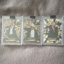 2024 Wild Card Alumination Donald Trump Hologram Card Lot (3) ACBM/ACGM 1/1 picture