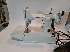Singer Featherweight 221 Celery Green with Case picture