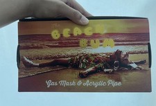 Beach Bum gas mask and acrylic pipe picture