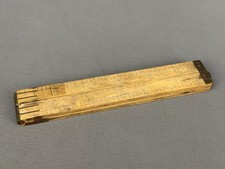 Antique STANLEY Rule NO 68 Wood & Brass 24