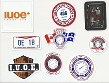 IUOE International Union of Operating Engineers Local union Sticker lot picture
