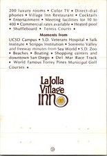 La Jolla Village Inn La Jolla CA Restaurant Vintage Large Matchbook Cover 4ML2-9 picture