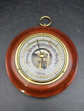 Vintage  Germany Barometer made in Western Germany MAHOGANY picture