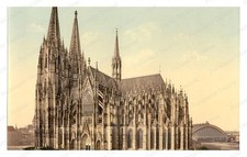 Cologne Germany Cathedral Standard Postcard COPY RPPC picture