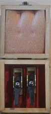 2 Vintage Miniature AMT Brass & Wood Finger Luthier Violin Planes picture