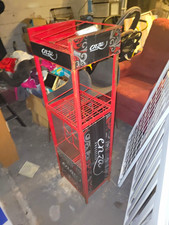 Enza Prosecco Red/Black Metal Wire Store Display Rack Floor Stand picture