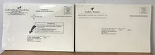 Set Pair 2 Vtg Andrew Harper Luxury Travel Revised Mail Renewal Guide Packets picture