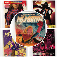 Ms.Marvel Comic Book Lot Issues Vol. 3 #1,2,16,17 Vol.4 #6 See Scans picture