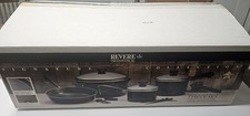 Vintage Paul Revere Ware 7 Piece Midnight Ride Black Non Stick Open Box  picture