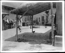 Adobe Courtyard At The Rancho La Brea Later Known As Gilmore Ranch - Old Photo picture