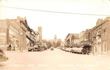 Crystal Falls Michigan Superior Avenue Real Photo Vintage Postcard AA56740 picture