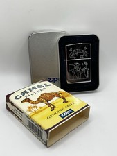 Vintage 1997 Camel Joe Smokin Stars High Polish Chrome Zippo Lighter New picture