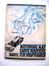 1930's Travel Map Norway, Finland, Denmark & Sweden - Nice Colors  * picture
