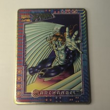 SkyBox 1996 Marvel Metal X-Men Archangel #5 Base Set Metal Trading Card picture