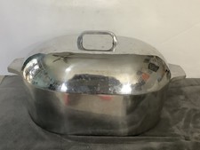 Royalty Nasco Aluminum Turkey Roaster Cookware Lid Aluminum 13 Qt Thanksgiving picture