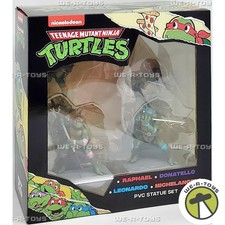 TMNT Raphael Donatello Leonardo and Michelangelo 4 Piece PVC Statue Set 41907 picture