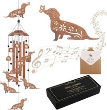 Dachshund Dog Wind Chimes for Outside, Dachshund Gifts for Women, Mom, Men, Frie picture