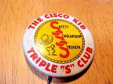 Rare 1950's Cisco Kid Triple S Club 1.5