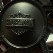 Vintage 2007 Harley Davidson spinner belt buckle silver biker moto  picture