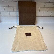 King Ranch Drawstring Bag Dust Cover Leather Stamped 11X15 Mesh & 9X12 Gift Box picture